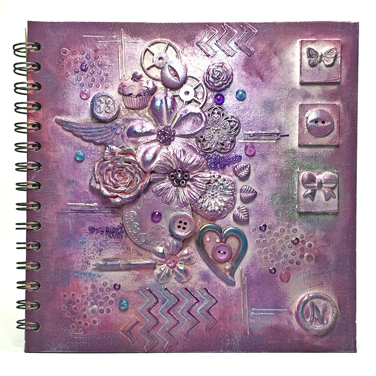 Mixed Media Sketchbook Cover perfectly4med Artist at