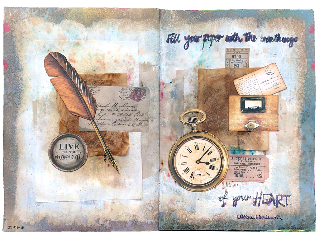 Art Journal Page What To Write Perfectly Med Artist At Workperfectly Med Artist At Work