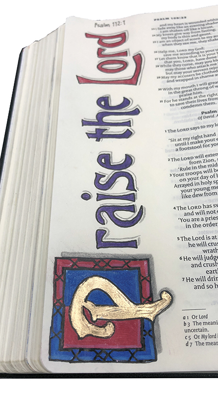 Bible Journaling 8: Illuminated letters - perfectly4med: Artist at